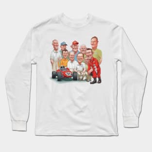 Cartoon race car team Long Sleeve T-Shirt